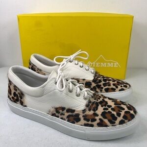Diemme Men’s Iseo Leopard Haircalf Nappa Sneakers Size 10.5